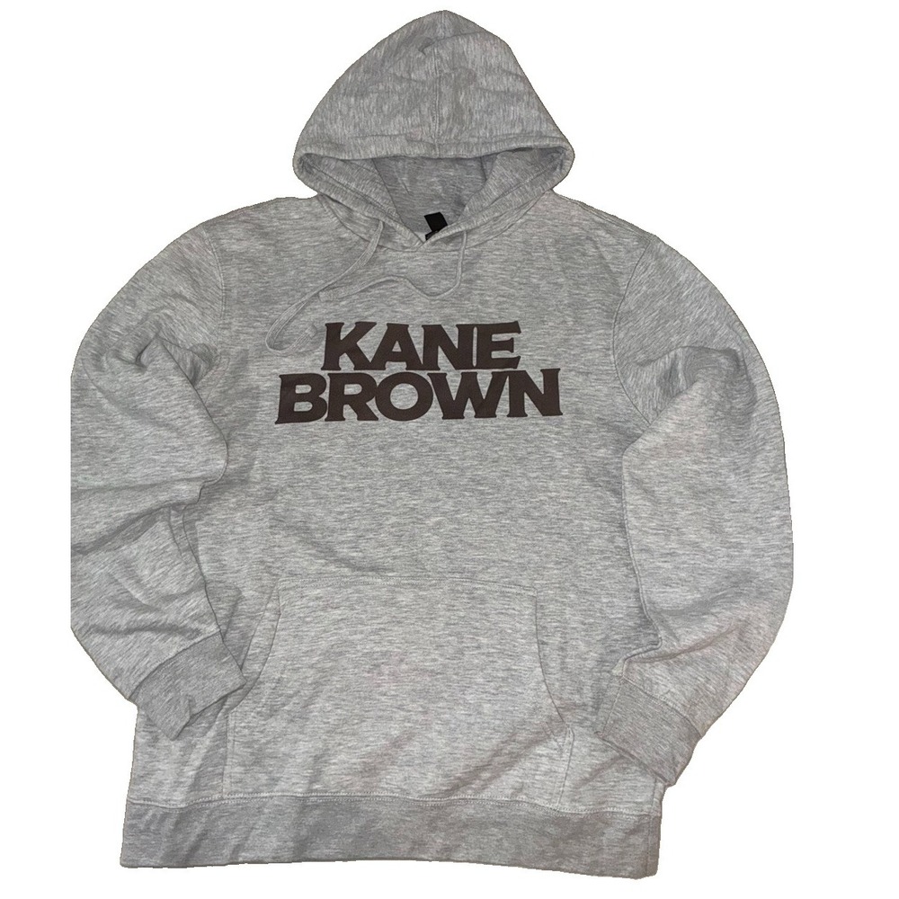 Kane Brown Hoodie L Gray In The Air Tour 2024 Pittsburgh Concert NEW